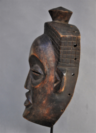 Facial CHOKWE mask, D.R. Congo, 2nd half 20th century