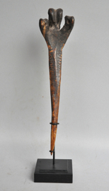TOP!!  Benen dolk van de casuaris vogel, Asmat, PNG, ca 1800!!