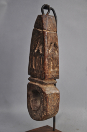 Authentic, old ghurra, churn stick holder, ritual utensil
