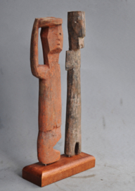 Set of 2 ADAN EWE altar figurines, Ghana, 2nd half 20th century