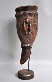 Decoratieve rituele beker van de KUBA, DR Congo, 1950-60