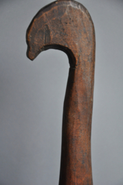 Antieke grote gebruikte lepel van hout, Swat vallei, Ladakh, India, ca 1900