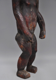 Met antilopenleer bekleedde EKOÏ figuur, Nigeria, 2e helft 20e eeuw