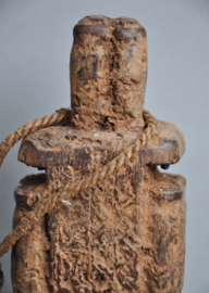TOP! Very old ghurra, churnstick holder, Nepal, 1850-1900!!