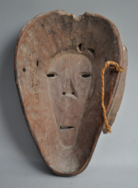 Expressive festival mask from the Terai, Tharu people, Nepal, ca 1970