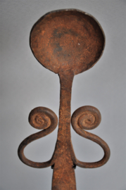 Extremely rare! Ceremonial spoon "fer noir" , Ga 'anda tribe, North East Nigeria