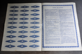 Aandeel uit de Congo, SECLA, Coquilhatville, Congo, 1927 ( code 3)