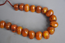 Necklace of copal beads, Nepal, late 20th century
