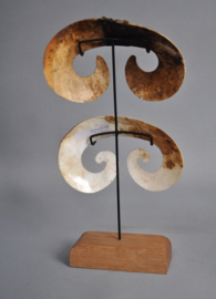 Dubbele BiPane, neusornament, ASMAT, Papoea Nieuw Guinea