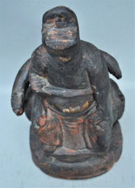 Antiek Chinees beeld van de generaal/wijsheer GUA YU, 1850 - 1920