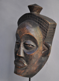 Gelaatsmasker van de CHOKWE, DR Congo, 2e helft 20e eeuw