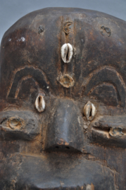 Very old, intensively used dance mask, KRAN, Liberia, approx. 1930