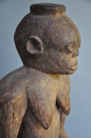 Large heavy female statue of the Montol/Afo from Nigeria, ca 1970