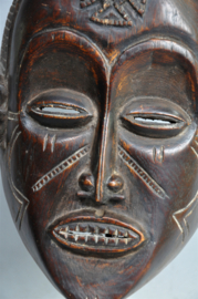 Beautiful sculpted CHOKWE facial mask, Angola, 2nd half 20th century