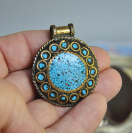 Tibetaanse/Nepal sieraden, Nepal, 2e helft 20e eeuw, (lot nr 7)