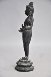 Bronze Hindu god, Vishwakarma, India, mid 20th century