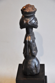 Ancient tribal Hemba, Kabeje Janus statue, DR Congo, 1920-40