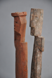 Set of 2 ADAN EWE altar figurines, Ghana, 2nd half 20th century