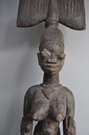 Very large statue of the deity Shango, Yoruba, Nigeria, 1970-80