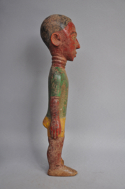 Older tribally used colon statue, AKAN, Ivory Coast, ca 1960