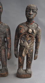 Rare, intensively tribally used FON couple, Benin, approx. 1950