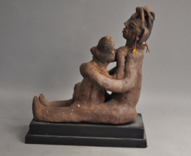 Terra cotta maternity statue, Yoruba, Nigeria, 1950-60