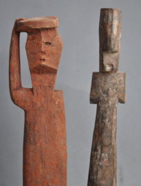 Set of 2 ADAN EWE altar figurines, Ghana, 2nd half 20th century