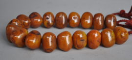 Necklace of copal beads, Nepal, late 20th century