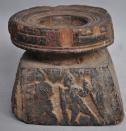 Wrought old authentic seed pot, Nepal, mid 20th century