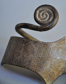TOP! Oud bronzen tribale armband, GAN , Burkina Faso, 1e helft 20e eeuw
