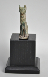 BASTET, bronzen beeldje, Egypte, 4e-6e eeuw n Chr