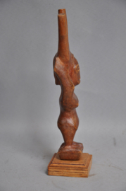 Refinedly carved catapult of the BAULE, Ivory Coast, 2nd half 20th century