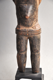 Hard wooden male statue, AFO, Nigeria, 1920-40