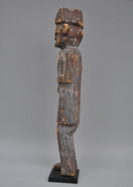 Old wooden tribal statue of a shaman, Nepal, mid 20th century