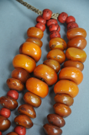 Tibetan Dzi & Copal Necklace - Power & Protection