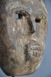 Old, strong facial SUKU tribe mask, D.R. Congo, 1960-70