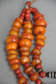 Tibetan Dzi & Copal Necklace - Power & Protection