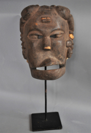 Older cap cap "talking" mask of the IBO, Nigeria, ca 1970