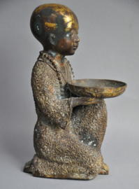 Refined cast bronze monk, 2nd half of 20th century, Nepal
