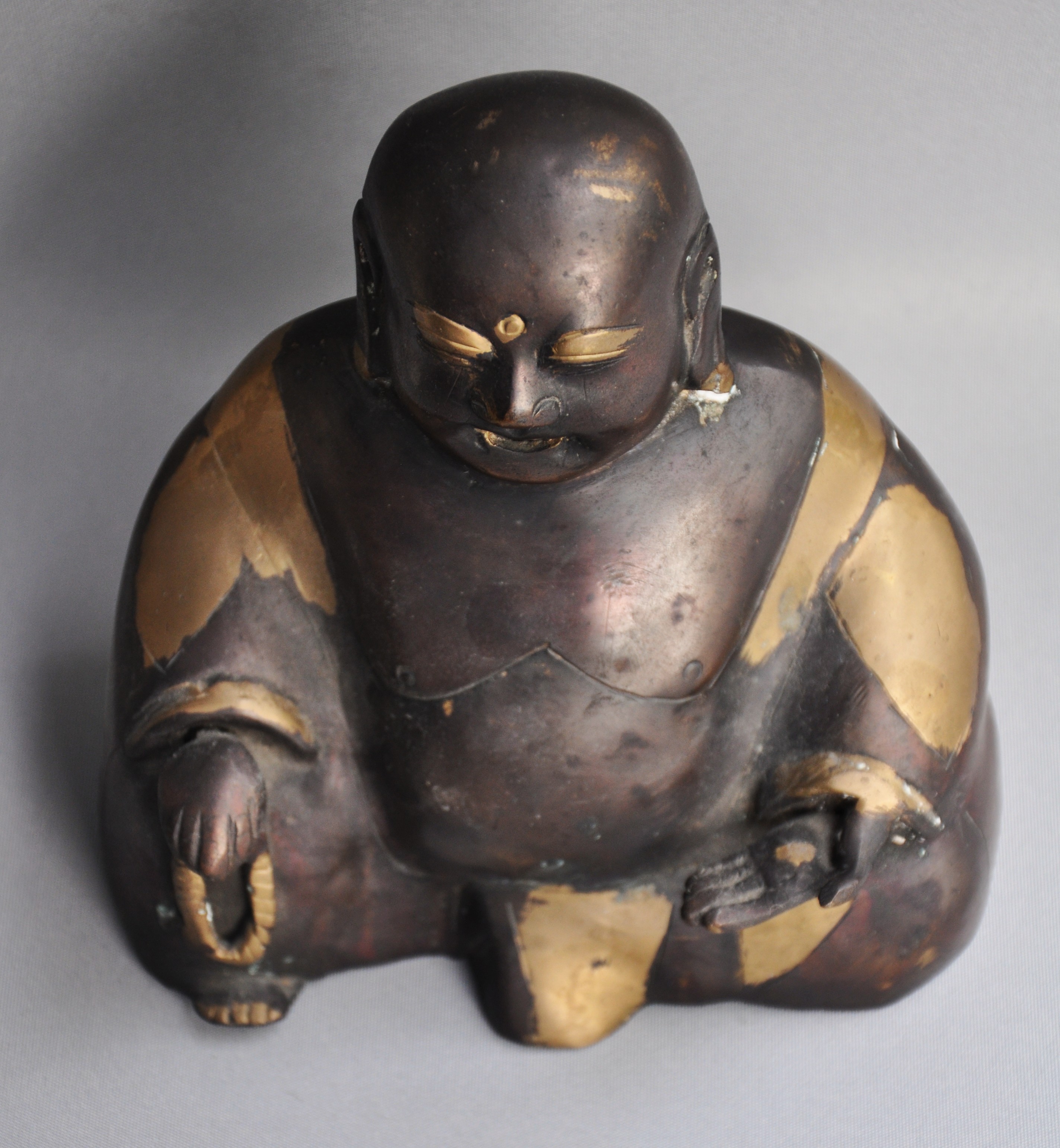 Bronzen Chinees geluksbeeld, 2e helft 20e eeuw