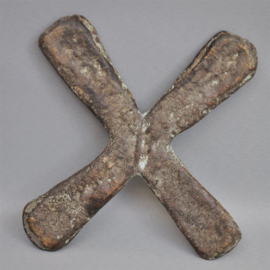 KATANGA CROSS, old Congolese currency of red copper, DR Congo