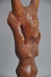 Refinedly carved catapult of the BAULE, Ivory Coast, 2nd half 20th century