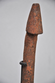 Old fer noir PHALLUS, fertility statue, FON, Benin, approx. 1950