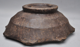 Large old tribally used wooden bowl, IFUGAO, Luzon, 1st half 20th century