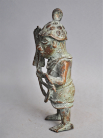 Bronze Benin warrior, Nigeria, late 20th century