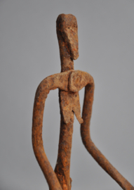 Female fer noir statue, Bambara, Mali, mid 20th century