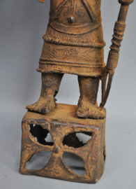 Bronze Benin warrior on base, IFE, Benin City region, Nigeria, 21st century