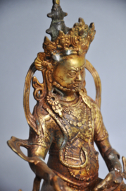 Unique Fire-Gilded Buddha from Nepal: A Symbol of Peace and Enlightenment