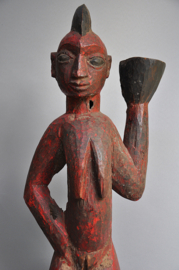 Vrouwelijk Baule Mbra Beeld - Rituele Kunst uit Ivoorkust