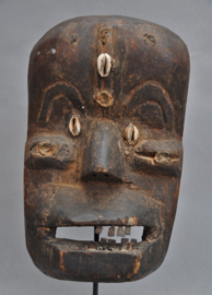 Very old, intensively used dance mask, KRAN, Liberia, approx. 1930